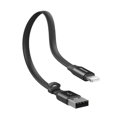 Cavo extra corto da USB-A a USB-C della serie Baseus Nimple - 23 centimetri - nero