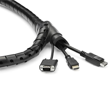 StarTech.com Gaine spirale range-câble Noir - 2,5 m - Diamètre de 45 mm