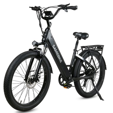 Samebike RS-A01 Plus Bici elettrica Motore da 750 W Batteria da 48 V 14 Ah 26*3.0 pollici Pneumatici Fat Step-thru City Commuter Ebike