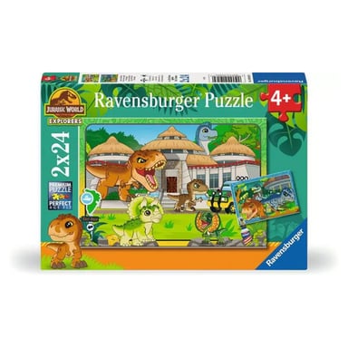 Puzzle di Jurassic World Explorers - 2 puzzle da 24 pezzi per bambini