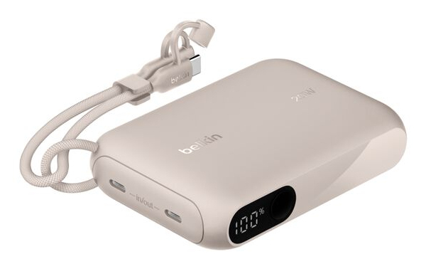 BELKIN  BoostCharge Powerbank 10K avec Ecran - Sable