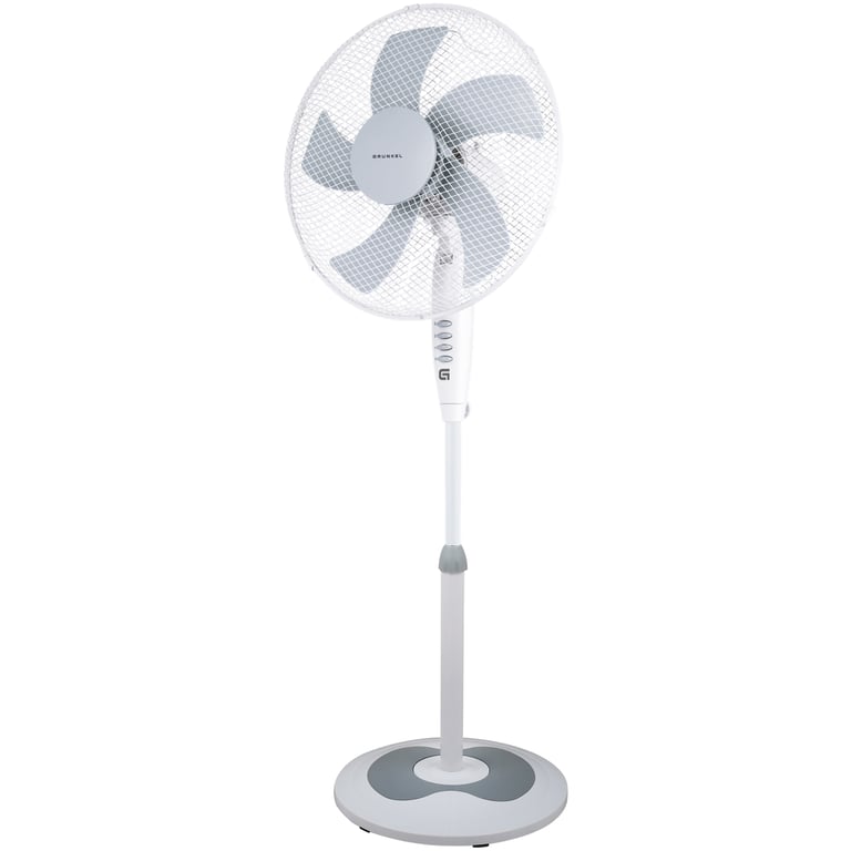 Ventilateur Sur Pied Grunkel Fan-G165R – 50W, 3 Vitesses, Hauteur Réglable