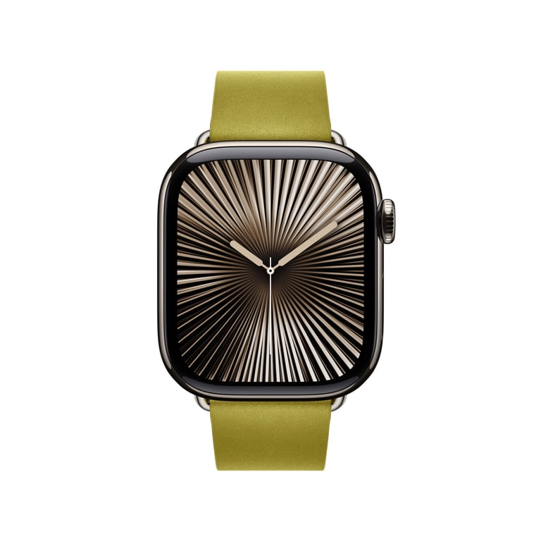 Apple Watch Band Bracelet Boucle moderne 42 mm Chartreuse Large - vue 2