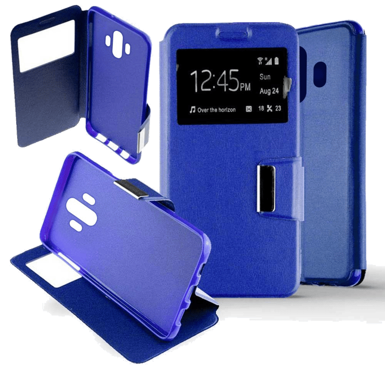 Etui Folio compatible Bleu Huawei Mate 10