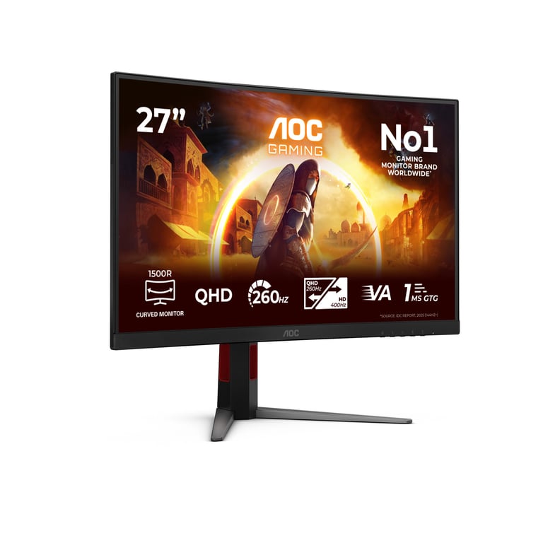 AOC CQ27G4Z2 Moniteur Gaming 27 Quad HD Incurvé 260 Hz Neuf - vue 3