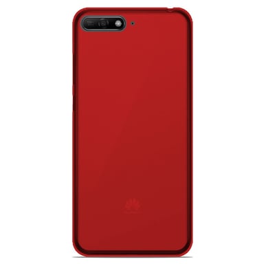 Coque silicone unie compatible Givré Rouge Huawei Honor 7A