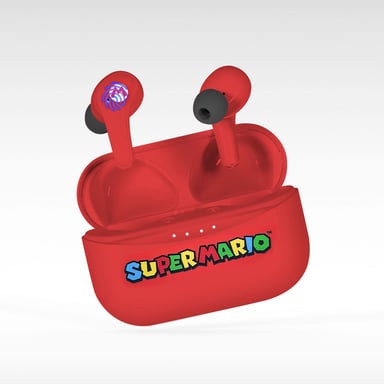 OTL Technologies Super Mario Cuffie senza fili Bluetooth per chiamate/musica Rosso