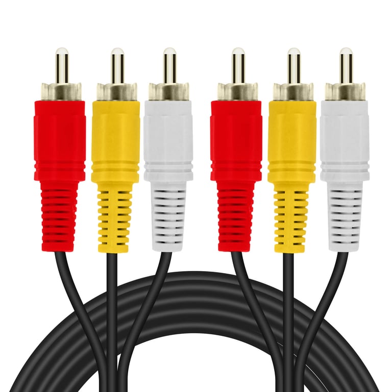 LinQ Câble Vidéo Blindé 3x RCA Mâle vers Mâle Longueur 5m