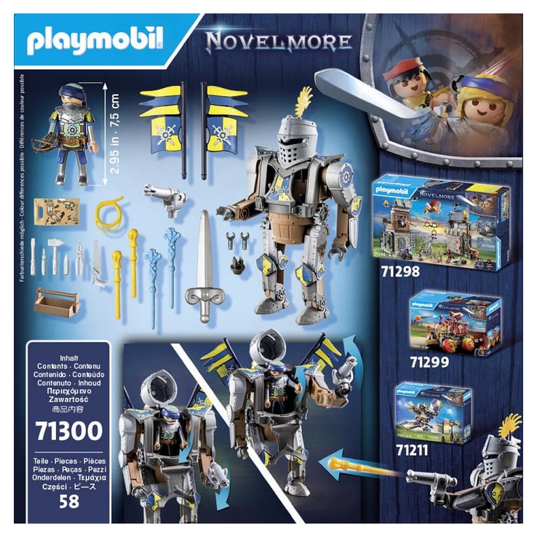 Géant de Combat Novelmore 71300 avec Figurine et Accessoires Mobiles - Neuf