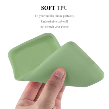 Coque pour Apple iPhone 14 PLUS en CANDY VERT PASTEL Housse de protection Étui en silicone TPU flexible