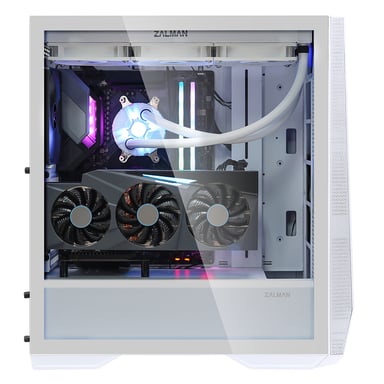 Zalman Z9 Iceberg ATX Mid Tower PC Case, White fan Midi Tower Blanco