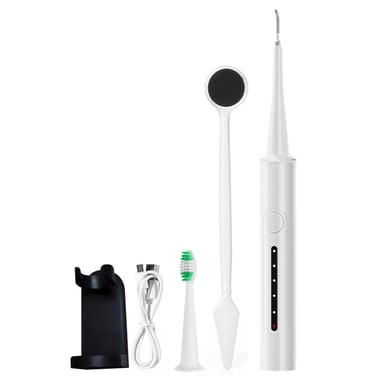 Ensemble de brosse à dents électrique avec support mural White