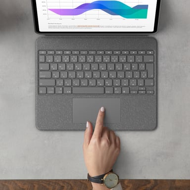Logitech Combo Touch for iPad Pro 12.9-inch (5th generation) Gris - vue 2