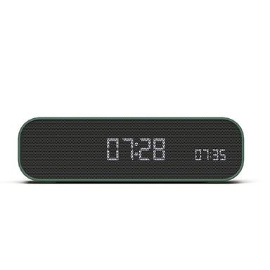 KREAFUNK Wakie Réveil Lumineux Bluetooth – Chargeur induction Qi, lumière de réveil progressive, enceinte 3W, design compact -Vert