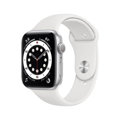 Apple Watch Series 6 OLED 40 mm Numérique 324 x 394 pixels Écran tactile Argent GPS (satellite)