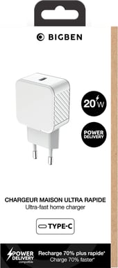 Caricabatterie Power Delivery Sector da 20 W - 100% plastica riciclata
