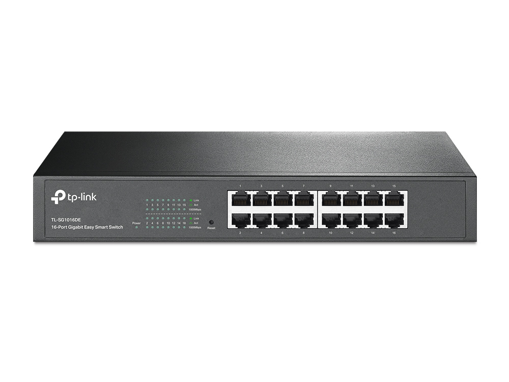 TP Link TL SG1016DE Géré L2 Gigabit Ethernet 101001000 1U Neuf