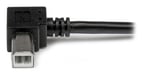 StarTech.com Cable Adaptador USB 3m para Impresora Acodado - 1x USB A Macho - 1x USB B Macho en Ángulo Derecho