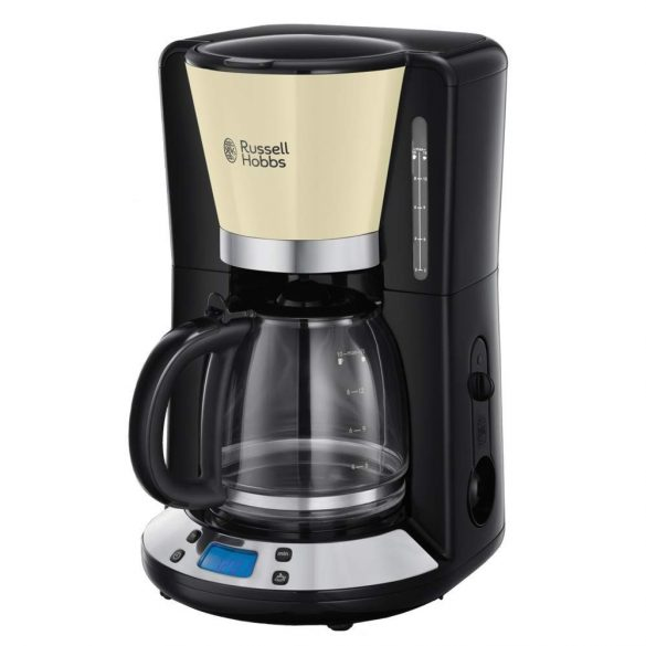Russell Hobbs Cafetière filtre [Programmable Technologie WhirlTech pour extraction & arôme optimaux] Crème max 10 tasses verseuse en verre Maintien au chaud Machine à café 24033 - vue 3
