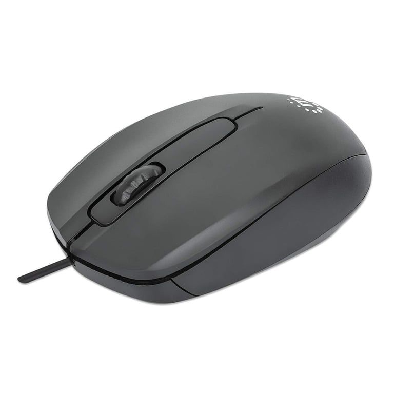 Manhattan 190190 Bureau Ambidextre USB Type A Optique 1000 DPI Neuf