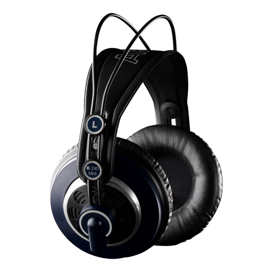 AKG K240 MKII Casque de studio professionnel semi ouvert bandeau auto réglable conception haute performance adaptateurs 3 mm et 14" et - vue 6