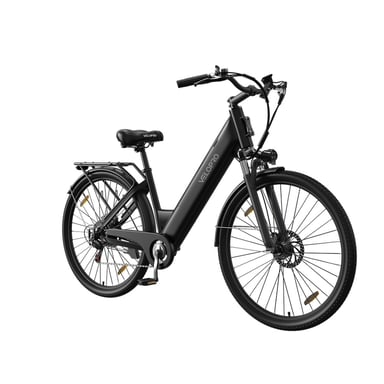 Bicicleta eléctrica Velopro C1 con batería de 36 V y 13 Ah y transmisión Shimano de 7 velocidades - negra