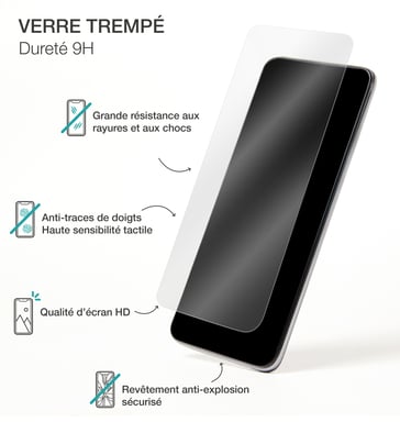 Protège écran pour Samsung Galaxy S24 + / Galaxy S25 + + SmartFrame™ 2.5D Verre trempé - Certifié GRS Bigben