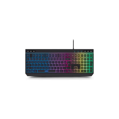 Teclado cableado Urban Factory Kabee Pro MGK05UF 115 teclas AZERTY RGB 6 macros 19 anti-ghosting Negro