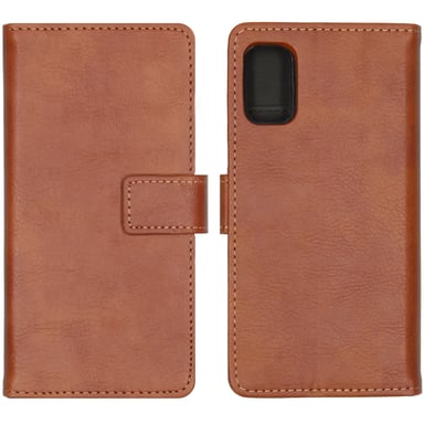 imoshion Étui de télephone portefeuille de luxe pour Samsung Galaxy A41 - Marron