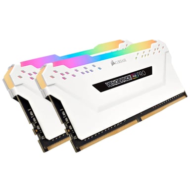 Corsair VENGEANCE® RGB PRO 16 GO (2 x 8 GO) DDR4 3600 MHz C18 (D) — Blanc