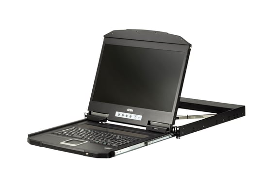 ATEN Console LCD grand écran à un seul rail et à très faible profondeur (USB, VGA)
