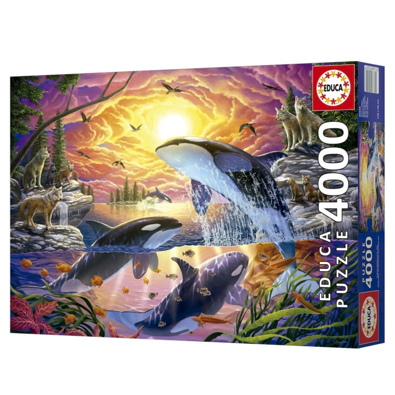 Puzzle EDUCA Orques et Loups 4000 pièces 136 x 96 cm Pour adultes à partir de - vue 3