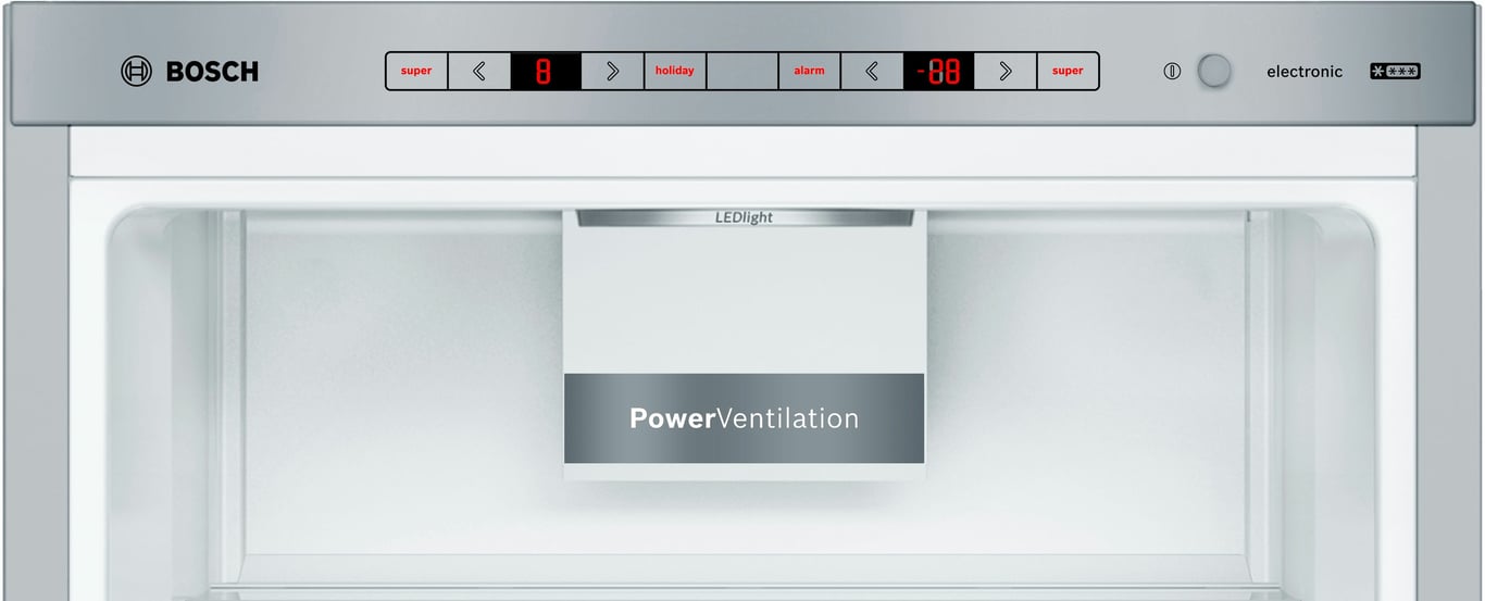 Bosch Réfrigérateur combiné 60cm metal look KGE36ALCA - vue 2