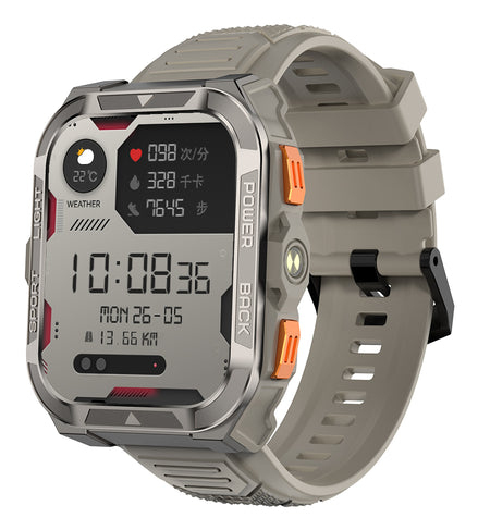 Blackview W80 Pro Montre connectée GPS avec écran de 1 91 pouce batterie de 900 mAh et lampe torche LED intégrée pour les sports de plein air - vue 2