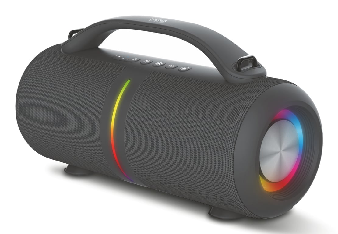 Enceinte Portable Haeger Super Boom – 40 W, Bluetooth, MicroSD, USB Type-C