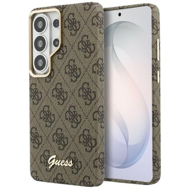 Funda Guess 4G Script MagSafe para Samsung Galaxy S26 Ultra, marrón
