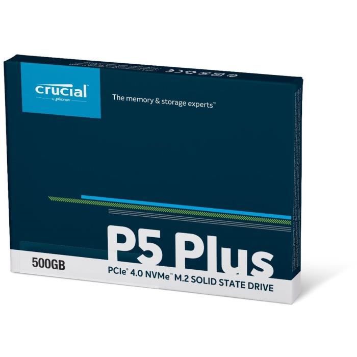 Crucial CT500P5PSSD8 disque SSD M.2 500 Go PCI Express 4.0 NVMe
