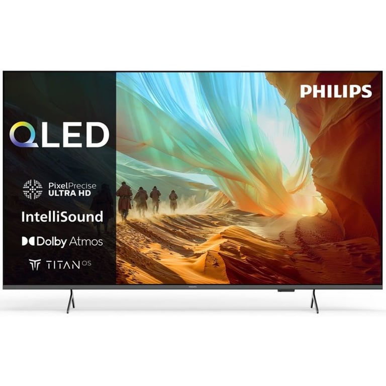 TV Philips QLED 75PQS7801 75 4K UltraHD 60Hz Smart TV Titan OS HDR10+ Dolby Atmos - vue 5