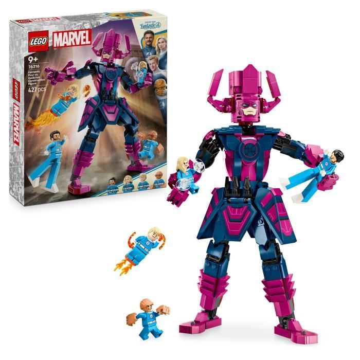 | Marvel 76316 Les Quatre Fantastiques contre la figurine de Galactus - Jeu des 9 ans - Neuf