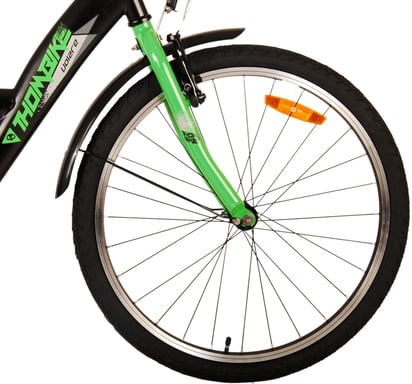 Volare 22504 City Bike Nero, Verde 24