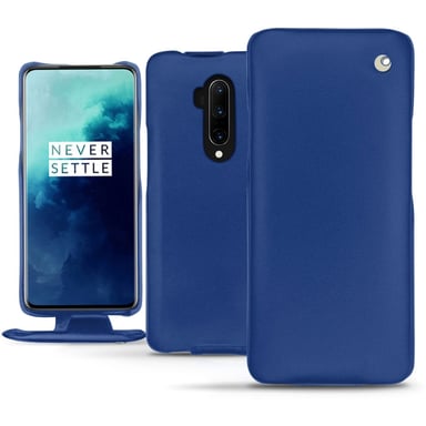 Housse cuir OnePlus 7T Pro -  - Bleu - Cuir lisse