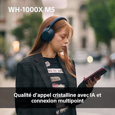 Sony WH-1000XM5 Auriculares Inalámbrico y alámbrico Diadema Llamadas/Música Bluetooth Plata, Blanco