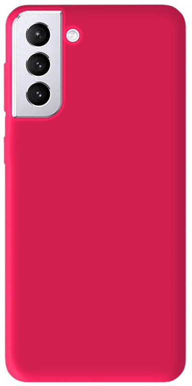 Coque silicone unie compatible Mat Rose Samsung Galaxy S21 Plus