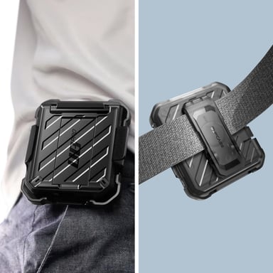 Carcasa para Samsung Z Flip 5 Antigolpe Soporte Supcase Unicorn Beetle Pro Negro