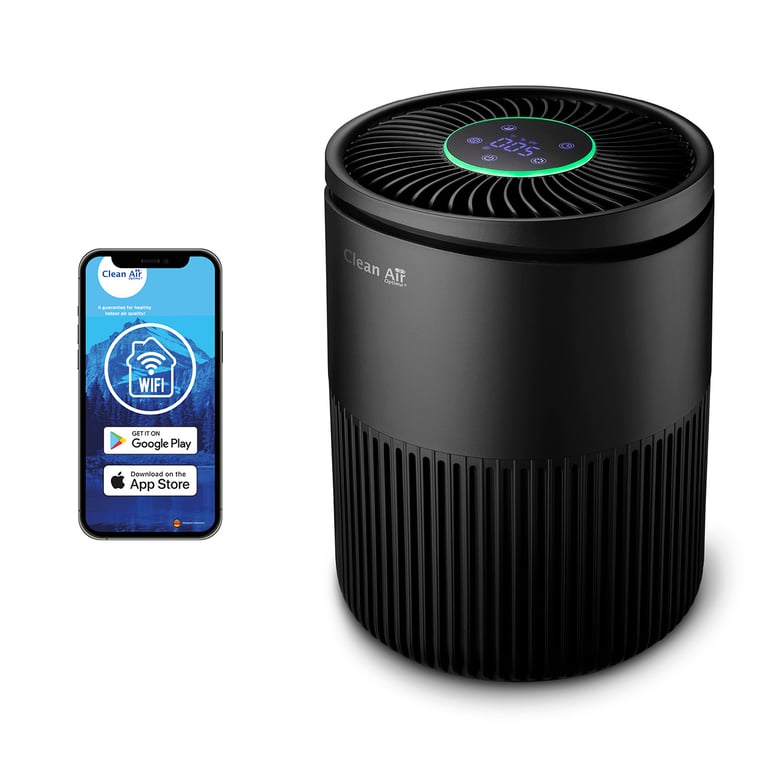 Purificateur d'air Clean Air Optima CA-503B Compact Smart – HEPA Ioniseur 30m²