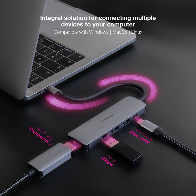 Hub USB NANOCABLE 10.16.4605 Neuf - vue 3