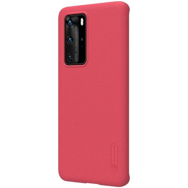 Nillkin Carcasa para Huawei P40 Pro Serie Super Frosted Shield Compatible con Carga Qi Rojo