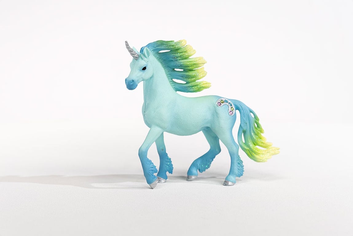 Figurine Licorne étalon Barbe à papa Doux pelage SCHLEICH 70722 bayala® - vue 3