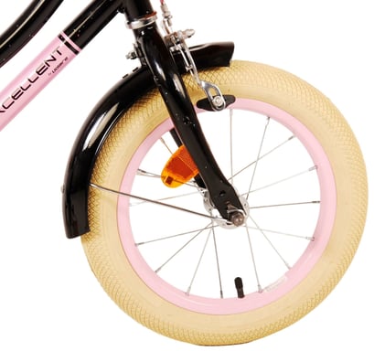 Volare Excellent Vélo de ville Noir, Rose 14 ''