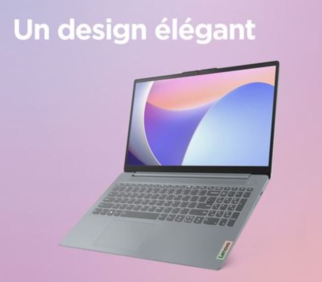 Lenovo IdeaPad Slim 3 15AMN8 15.6'' FHD Athlon 10 8 Go SSD Radeon Windows 11 + M365 Personnel Arctic - vue 4